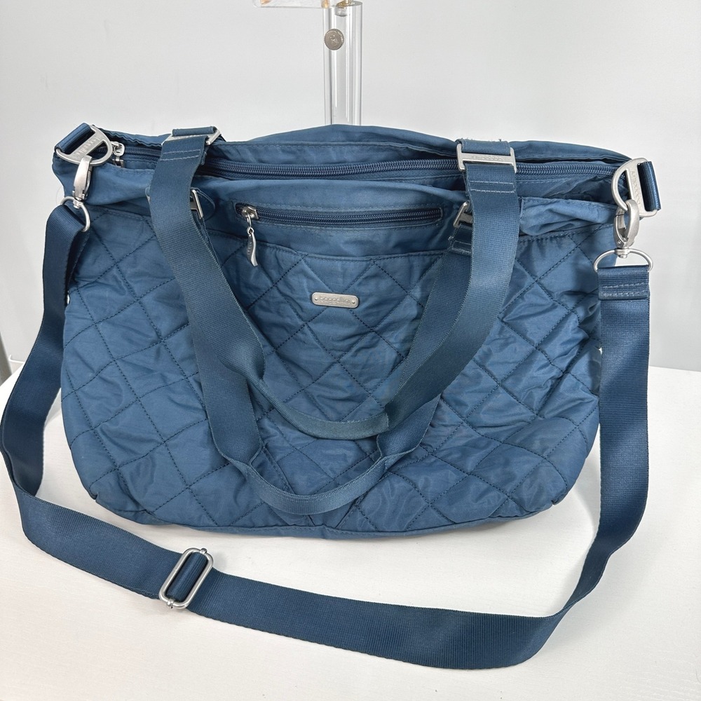 Baggallini‎ Quilted Avenue Tote Crossbody Bag Travel Organizer Multi-Pocket